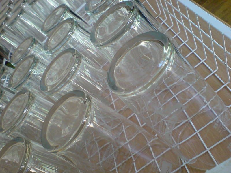Glasses washed and ready to go