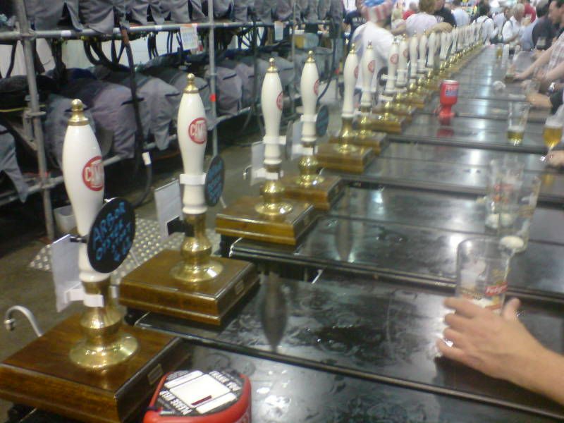 You have to love the long bars at the Great BRitish Beer Festival