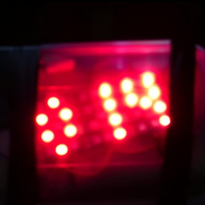 A successful test for the GPS speedometer I made for my bike, featuring the amazing 11 segment digital display, (pat.