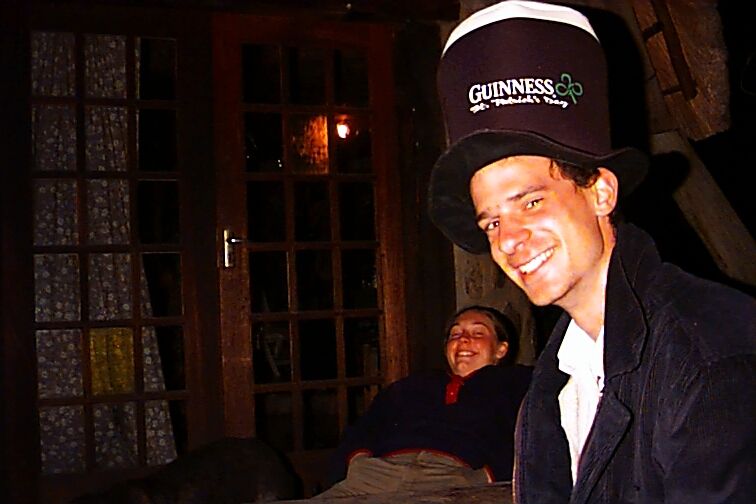 carl finds his guinness hat again