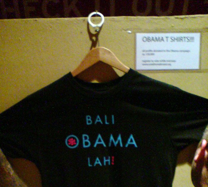 Obama supporters in Bali